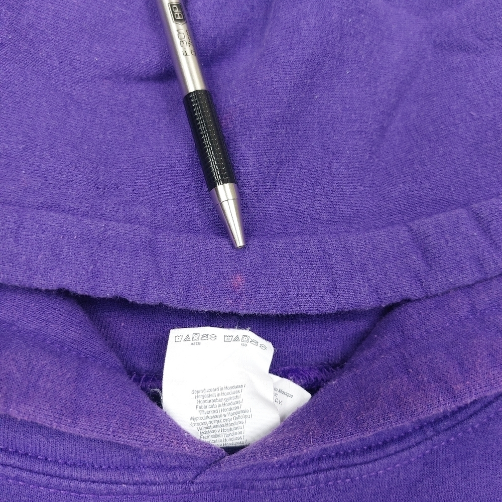 GILDAN UNISEX PURPLE GILMER HIGH SCHOOL TRACK AND FIELD PULLOVER HOODIE SZ M - Picture 4 of 10